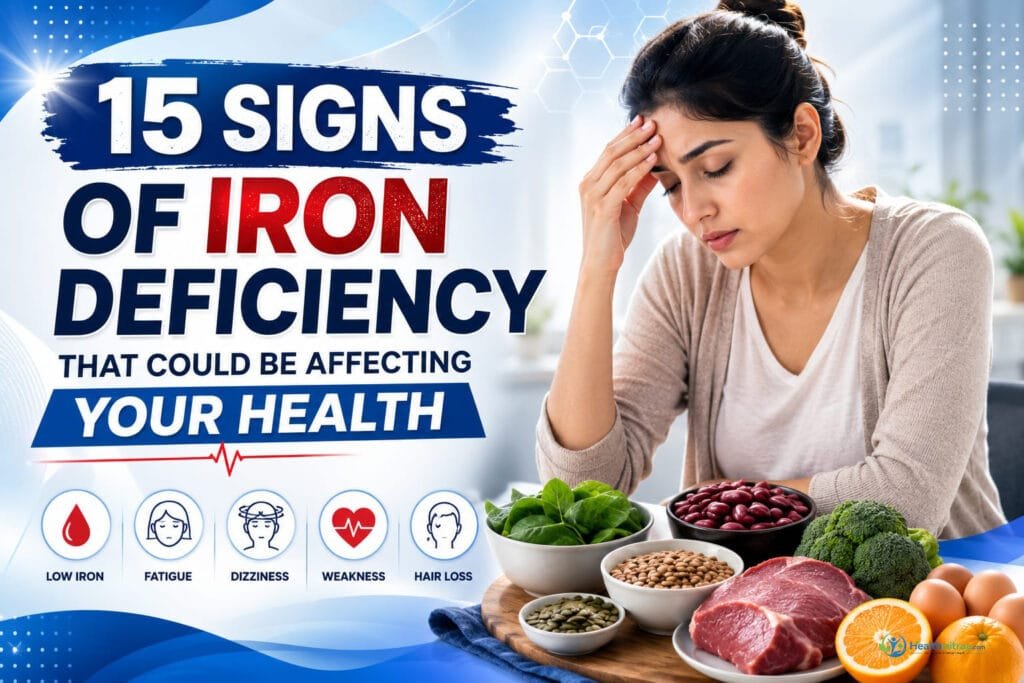 Iron Deficiency: 15 signs of low iron with iron-rich foods.