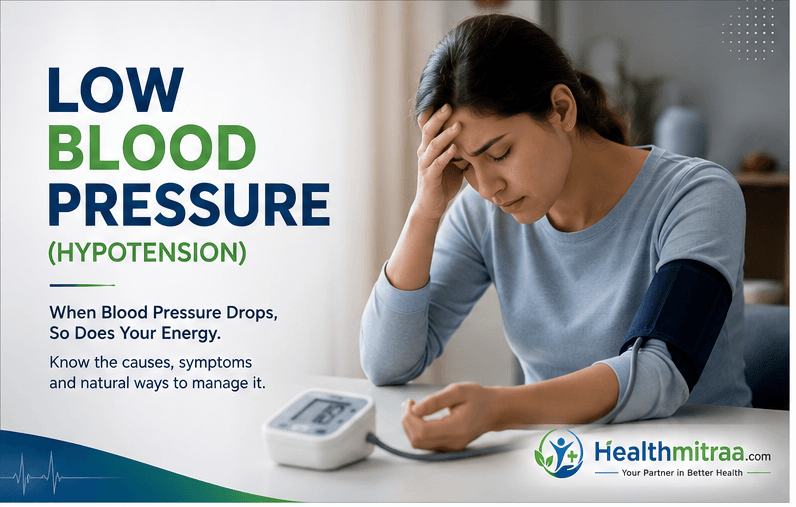 Low blood pressure, medically known as hypotension.