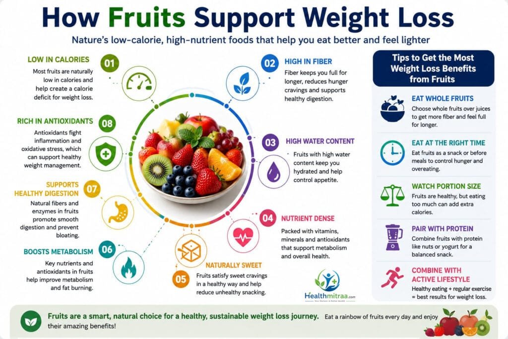 How Fruits Support Weight Loss Infographic